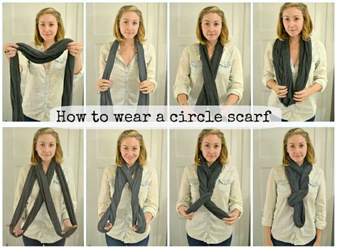 how to wear circular scarf.